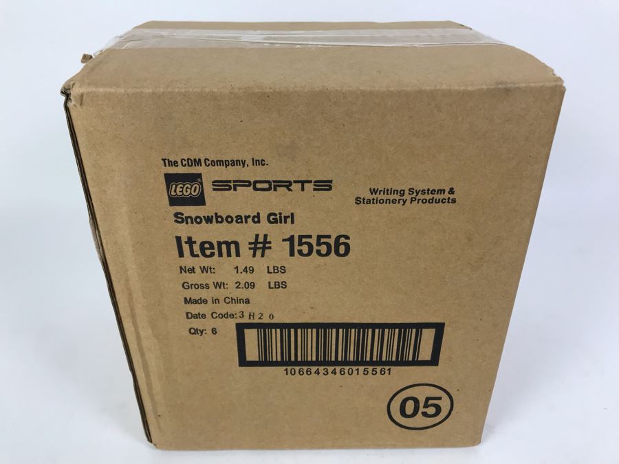 Sealed Box Of New 2003 LEGO Sports Snowboard Girl Writing System Pens By The CDM Company - 6 Pens [Photo 2]