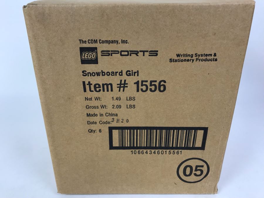 Sealed Box Of New 2003 LEGO Sports Snowboard Girl Writing System Pens By The CDM Company - 6 Pens [Photo 3]