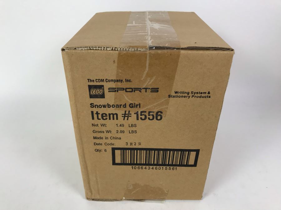 Sealed Box Of New 2003 LEGO Sports Snowboard Girl Writing System Pens By The CDM Company - 6 Pens [Photo 4]