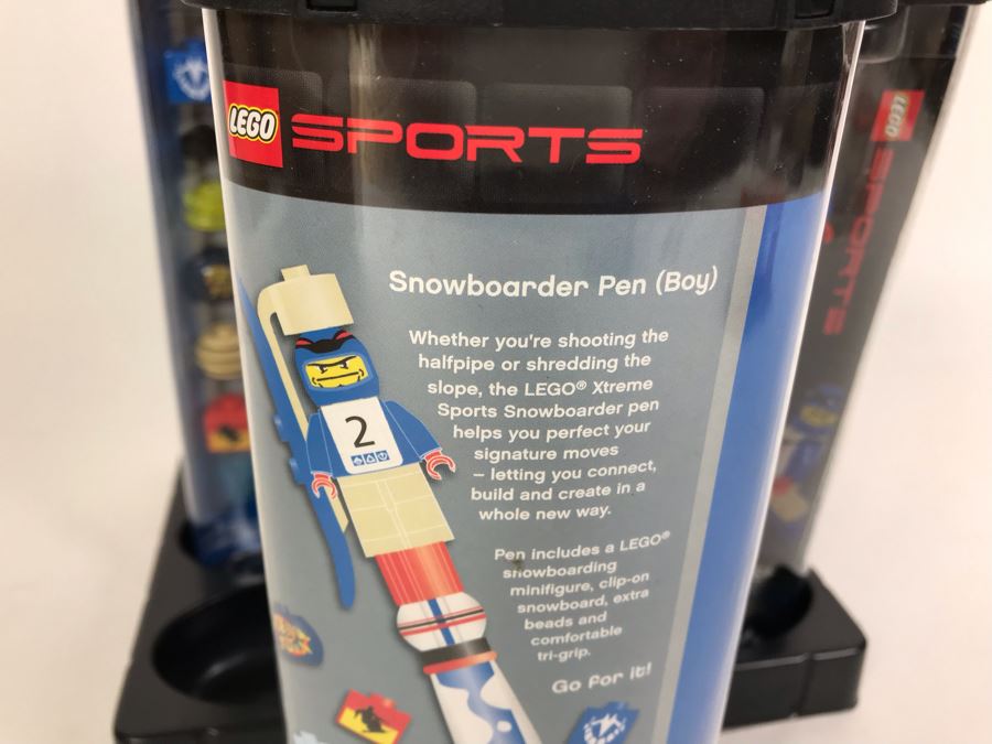 New 2003 LEGO Sports Snowboard Boy Writing System Pens By The CDM Company - 6 Pens [Photo 7]