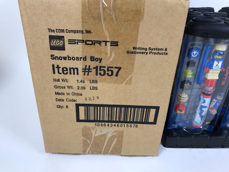 New 2003 LEGO Sports Snowboard Boy Writing System Pens By The CDM Company - 6 Pens [Photo 12]