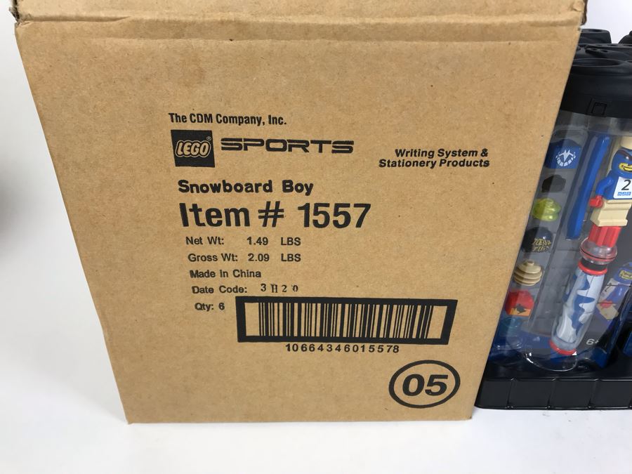 New 2003 LEGO Sports Snowboard Boy Writing System Pens By The CDM Company - 6 Pens [Photo 13]