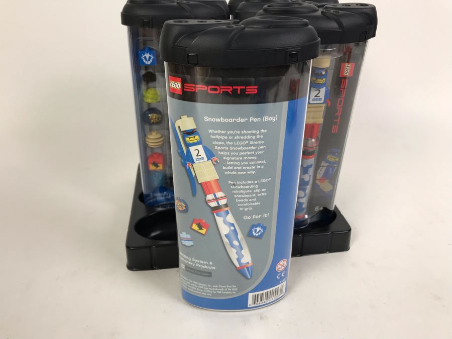 New 2003 LEGO Sports Snowboard Boy Writing System Pens By The CDM Company - 6 Pens [Photo 6]
