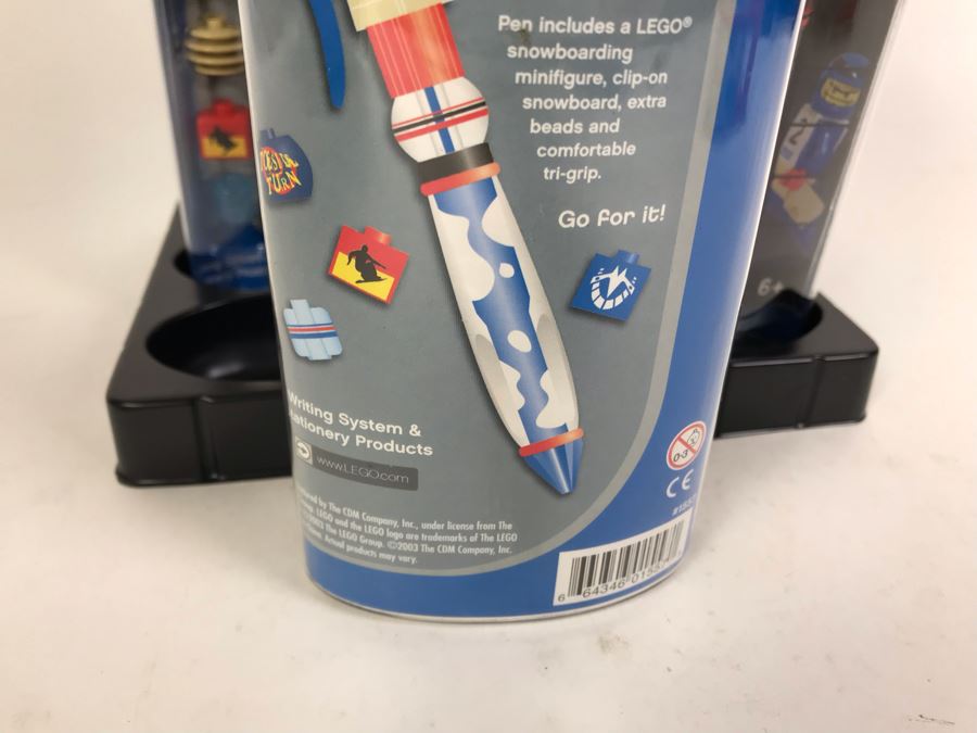 New 2003 LEGO Sports Snowboard Boy Writing System Pens By The CDM Company - 6 Pens [Photo 8]