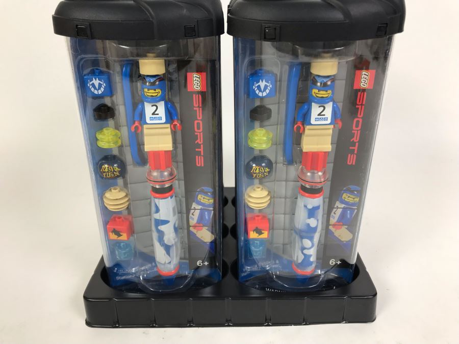New 2003 LEGO Sports Snowboard Boy Writing System Pens By The CDM Company - 6 Pens [Photo 1]