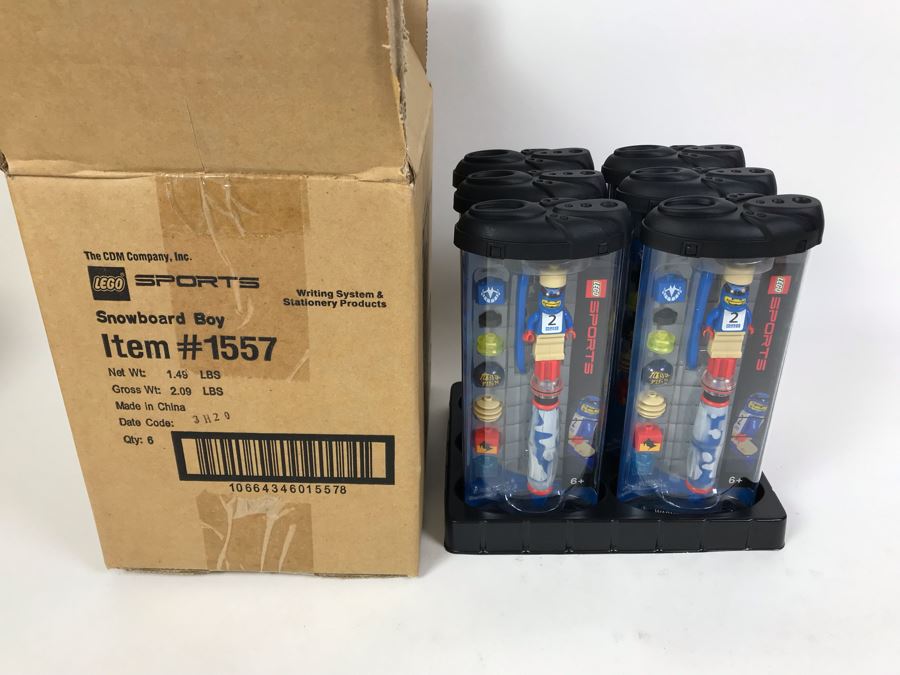 New 2003 LEGO Sports Snowboard Boy Writing System Pens By The CDM Company - 6 Pens [Photo 11]