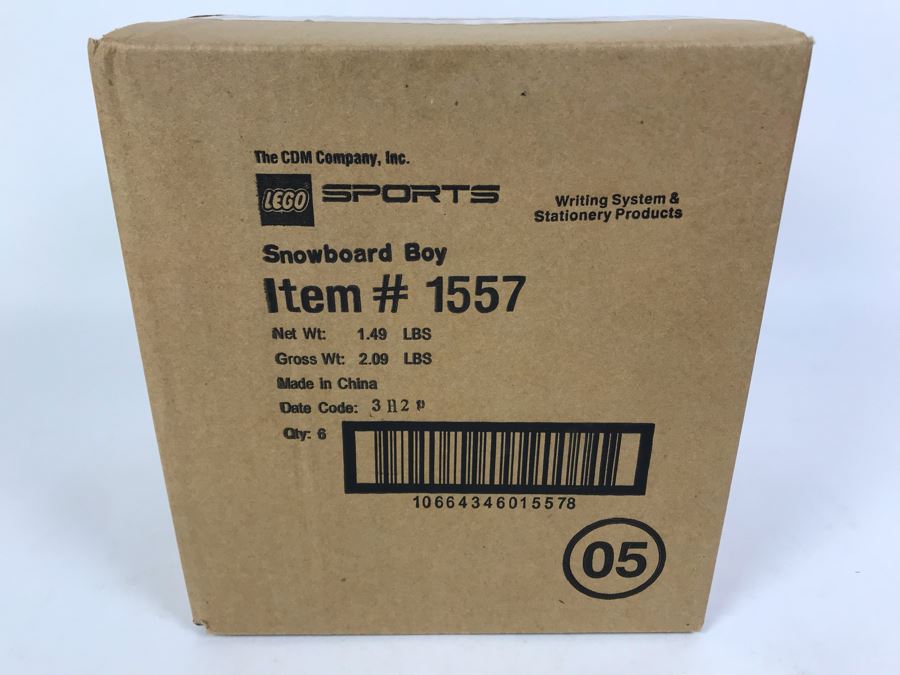 Sealed Box Of New 2003 LEGO Sports Snowboard Boy Writing System Pens By The CDM Company - 6 Pens [Photo 3]