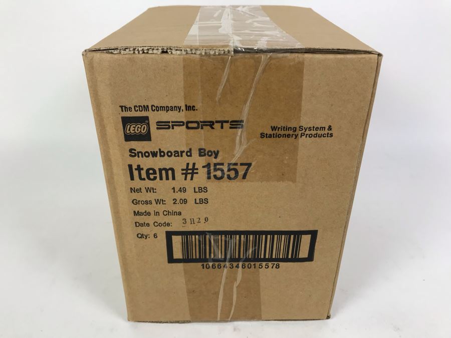 Sealed Box Of New 2003 LEGO Sports Snowboard Boy Writing System Pens By The CDM Company - 6 Pens [Photo 4]
