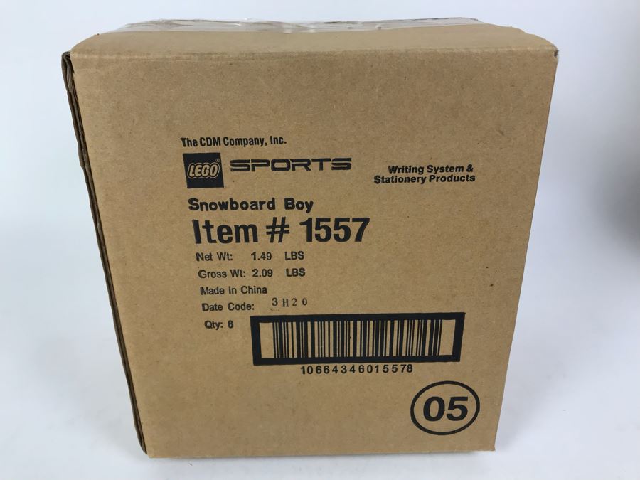Sealed Box Of New 2003 LEGO Sports Snowboard Boy Writing System Pens By The CDM Company - 6 Pens [Photo 3]