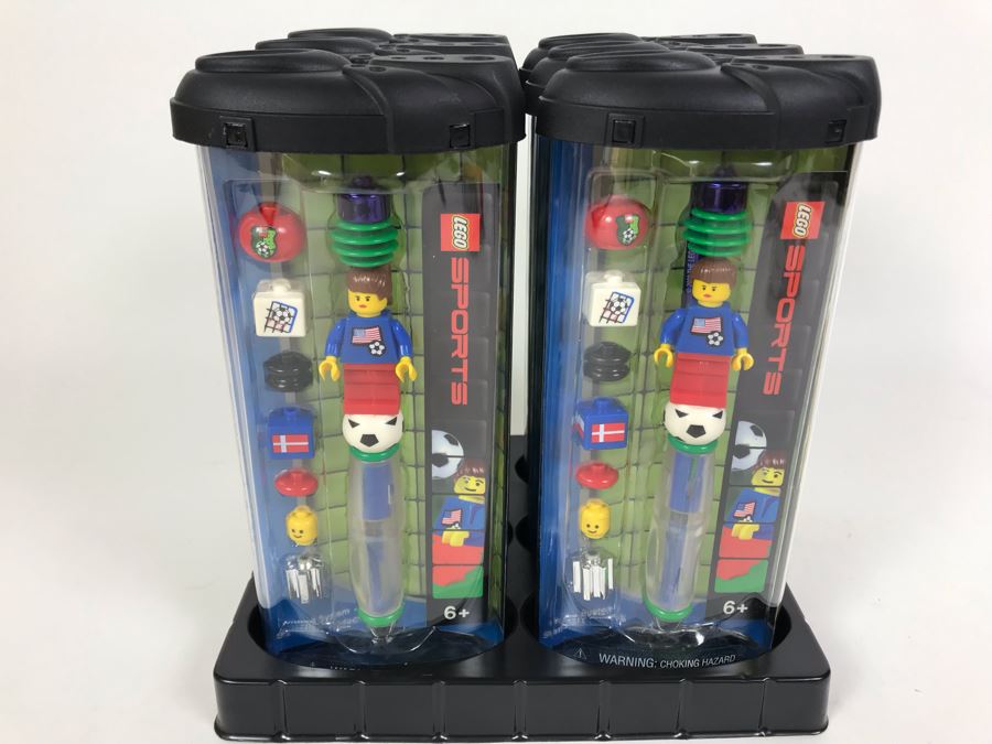 New 2003 LEGO Sports Soccer Girl Writing System Pens By The CDM Company - 6 Pens [Photo 2]