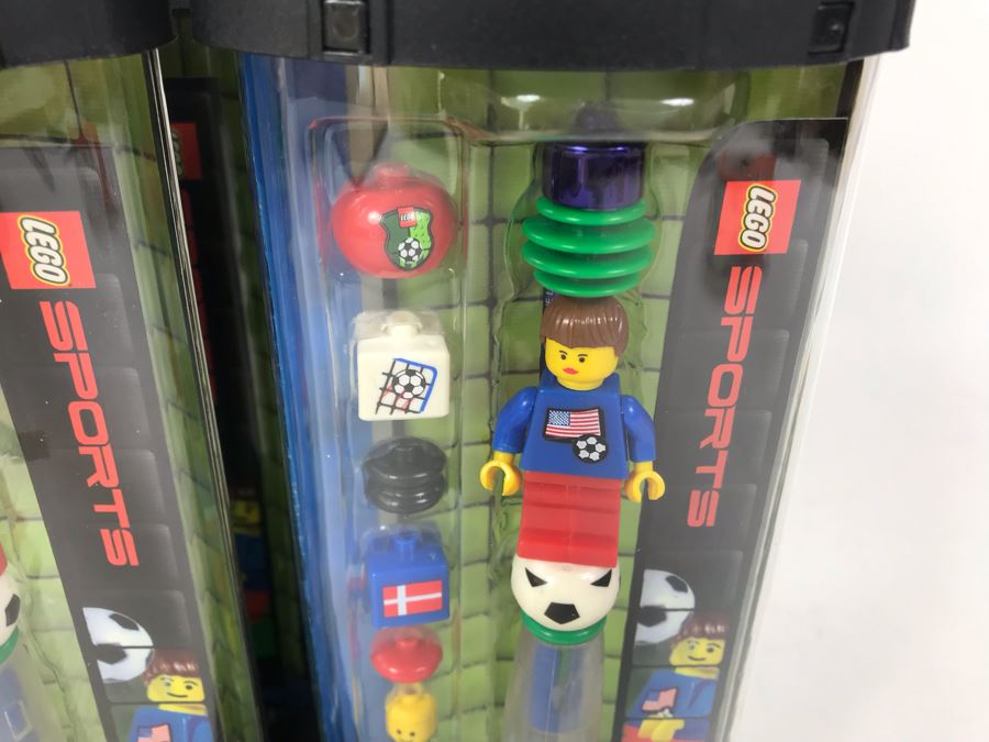 New 2003 LEGO Sports Soccer Girl Writing System Pens By The CDM Company - 6 Pens [Photo 5]