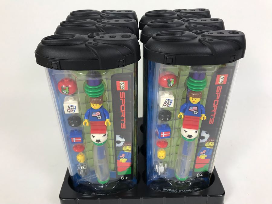 New 2003 LEGO Sports Soccer Girl Writing System Pens By The CDM Company - 6 Pens [Photo 3]