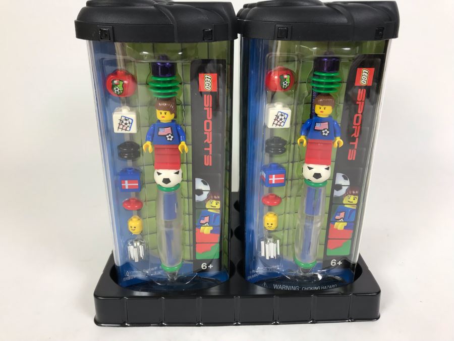New 2003 LEGO Sports Soccer Girl Writing System Pens By The CDM Company - 6 Pens [Photo 4]