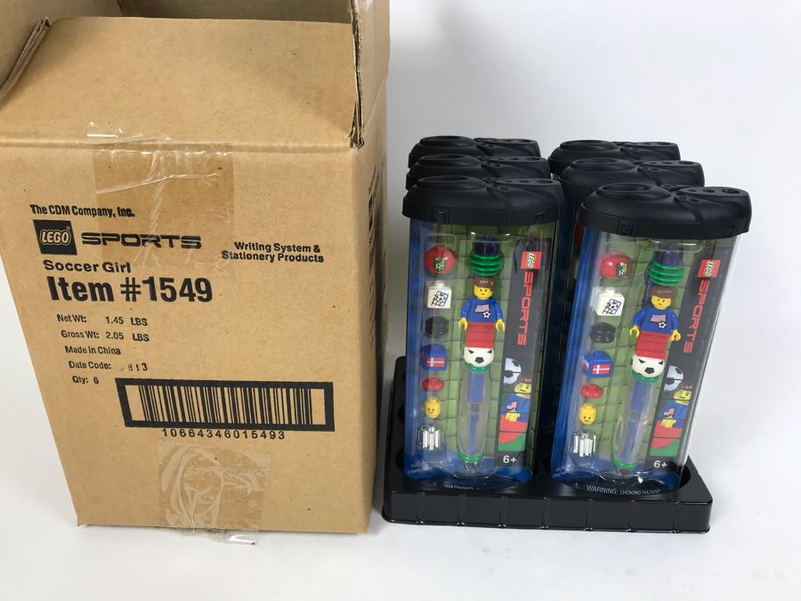 New 2003 LEGO Sports Soccer Girl Writing System Pens By The CDM Company - 6 Pens [Photo 13]