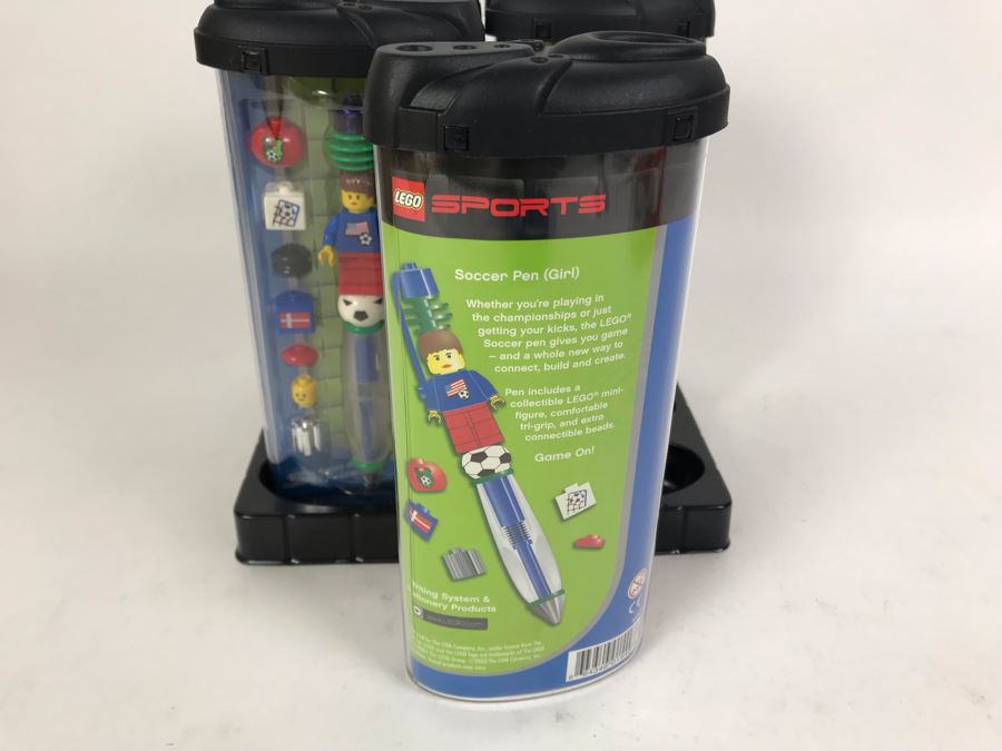 New 2003 LEGO Sports Soccer Girl Writing System Pens By The CDM Company - 6 Pens [Photo 8]