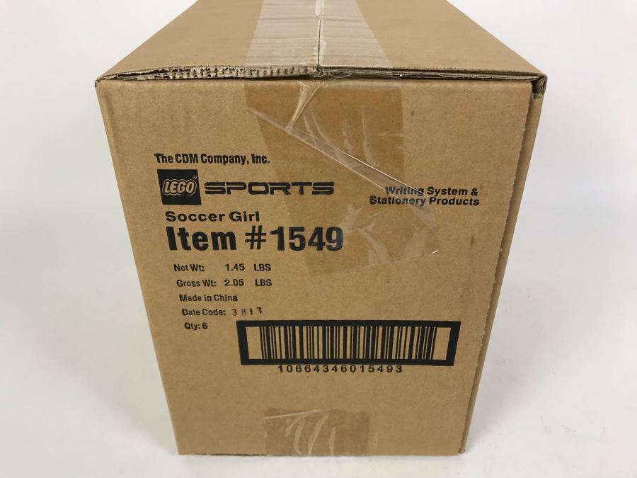 Sealed Box Of New 2003 LEGO Sports Soccer Girl Writing System Pens By The CDM Company - 6 Pens [Photo 4]