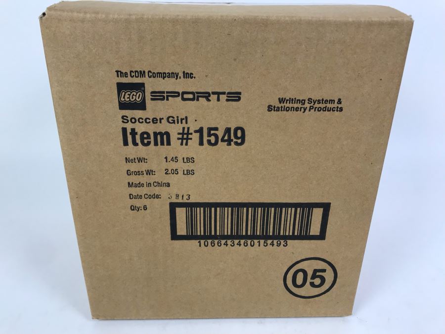 Sealed Box Of New 2003 LEGO Sports Soccer Girl Writing System Pens By The CDM Company - 6 Pens [Photo 3]