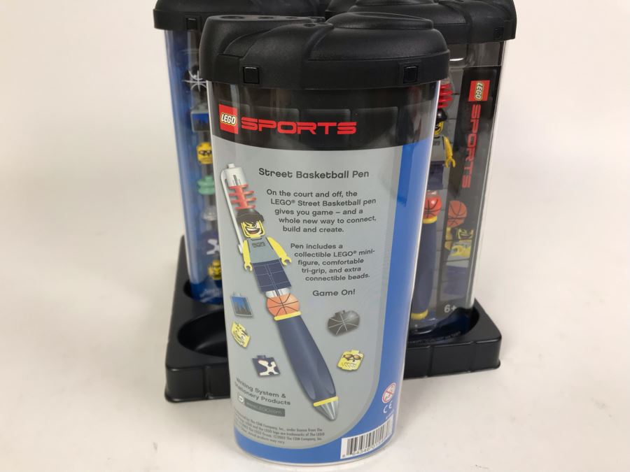 New 2003 LEGO Sports Street Basketball Writing System Pens By The CDM Company - 6 Pens [Photo 6]