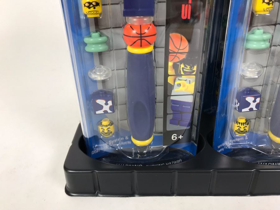 New 2003 LEGO Sports Street Basketball Writing System Pens By The CDM Company - 6 Pens [Photo 5]