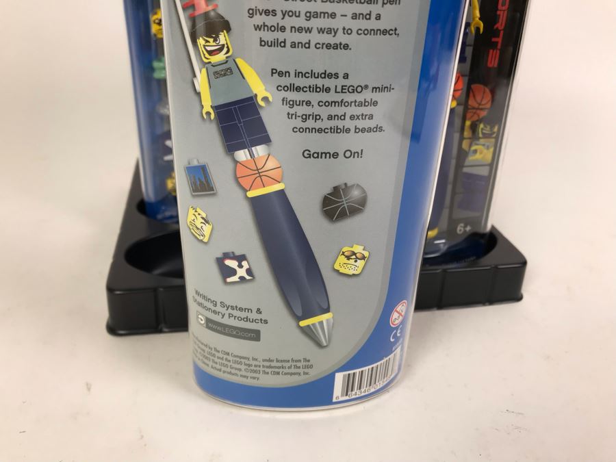 New 2003 LEGO Sports Street Basketball Writing System Pens By The CDM Company - 6 Pens [Photo 8]