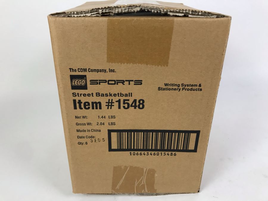 Sealed Box Of New 2003 LEGO Sports Street Basketball Writing System Pens By The CDM Company - 6 Pens [Photo 4]