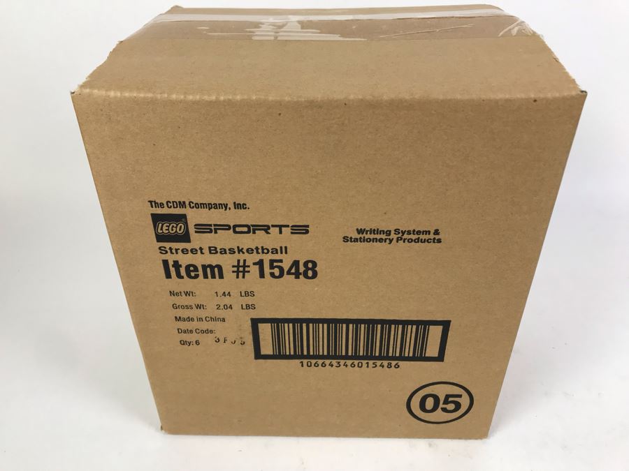 Sealed Box Of New 2003 LEGO Sports Street Basketball Writing System Pens By The CDM Company - 6 Pens [Photo 2]