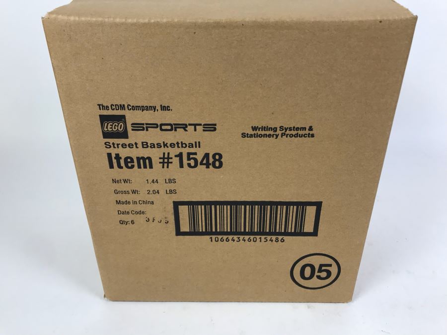 Sealed Box Of New 2003 LEGO Sports Street Basketball Writing System Pens By The CDM Company - 6 Pens [Photo 3]