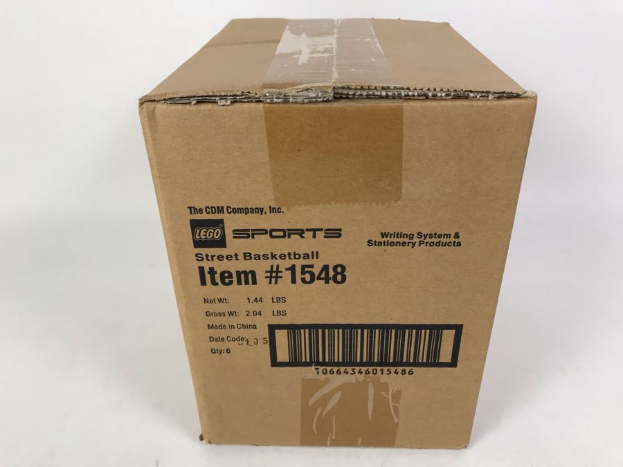 Sealed Box Of New 2003 LEGO Sports Street Basketball Writing System Pens By The CDM Company - 6 Pens [Photo 4]