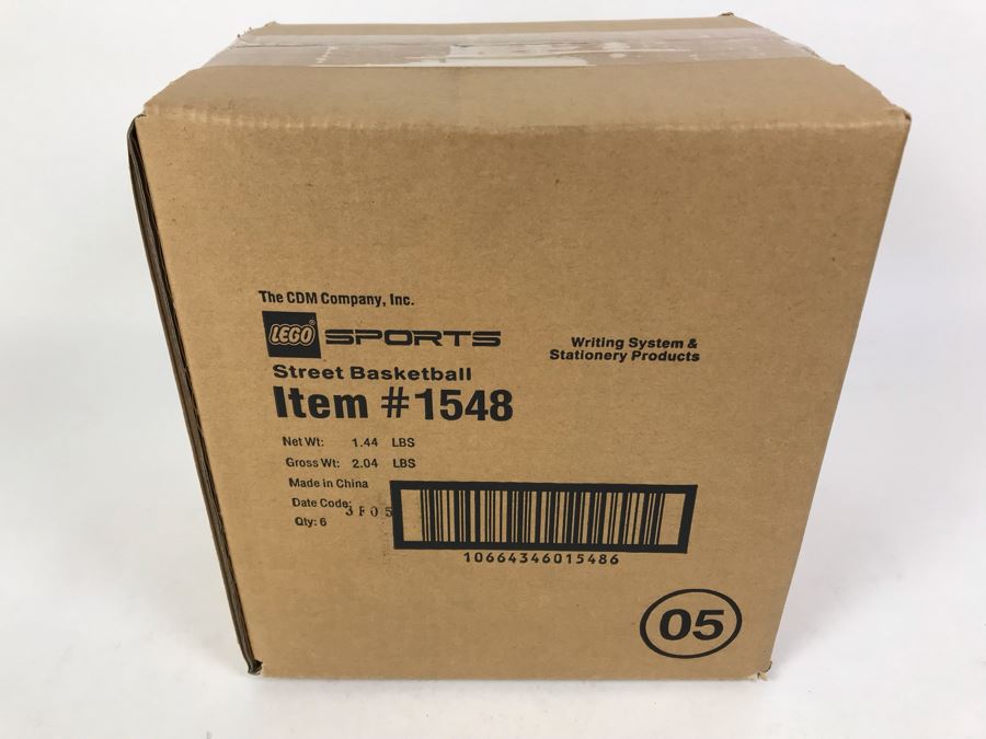 Sealed Box Of New 2003 LEGO Sports Street Basketball Writing System Pens By The CDM Company - 6 Pens [Photo 2]