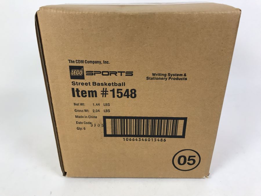 Sealed Box Of New 2003 LEGO Sports Street Basketball Writing System Pens By The CDM Company - 6 Pens [Photo 3]