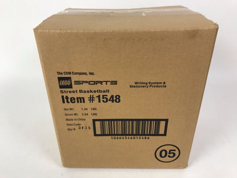 Sealed Box Of New 2003 LEGO Sports Street Basketball Writing System Pens By The CDM Company - 6 Pens [Photo 2]