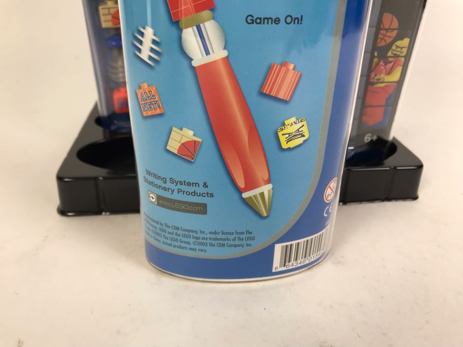 Sealed Box Of New 2003 LEGO Sports Pro Basketball Writing System Pens By The CDM Company - 6 Pens [Photo 9]
