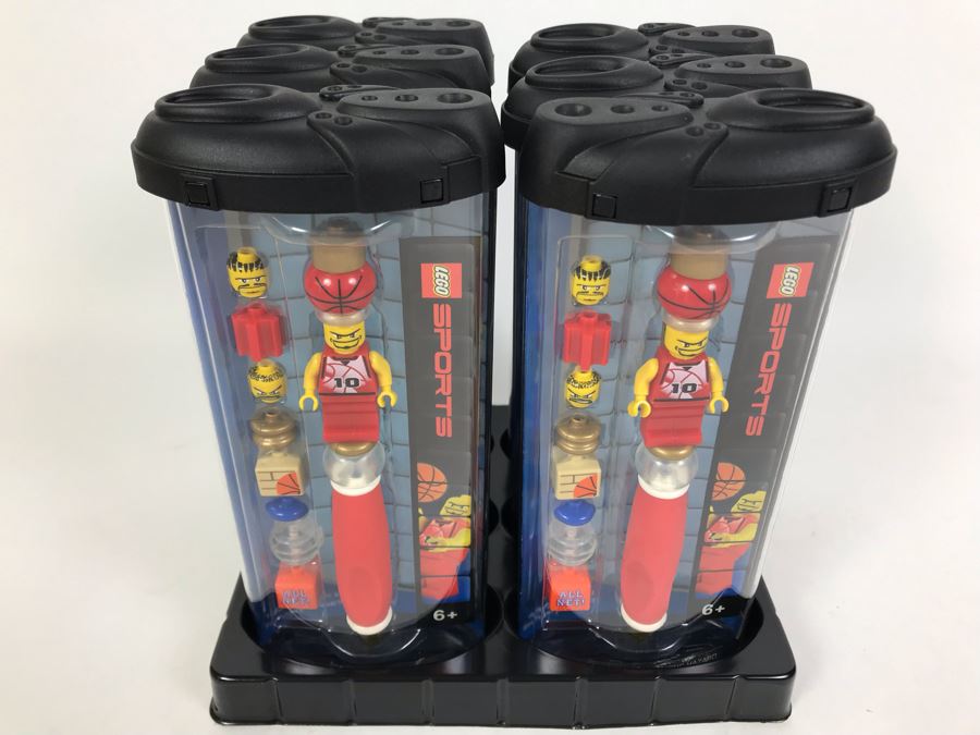 Sealed Box Of New 2003 LEGO Sports Pro Basketball Writing System Pens By The CDM Company - 6 Pens [Photo 3]