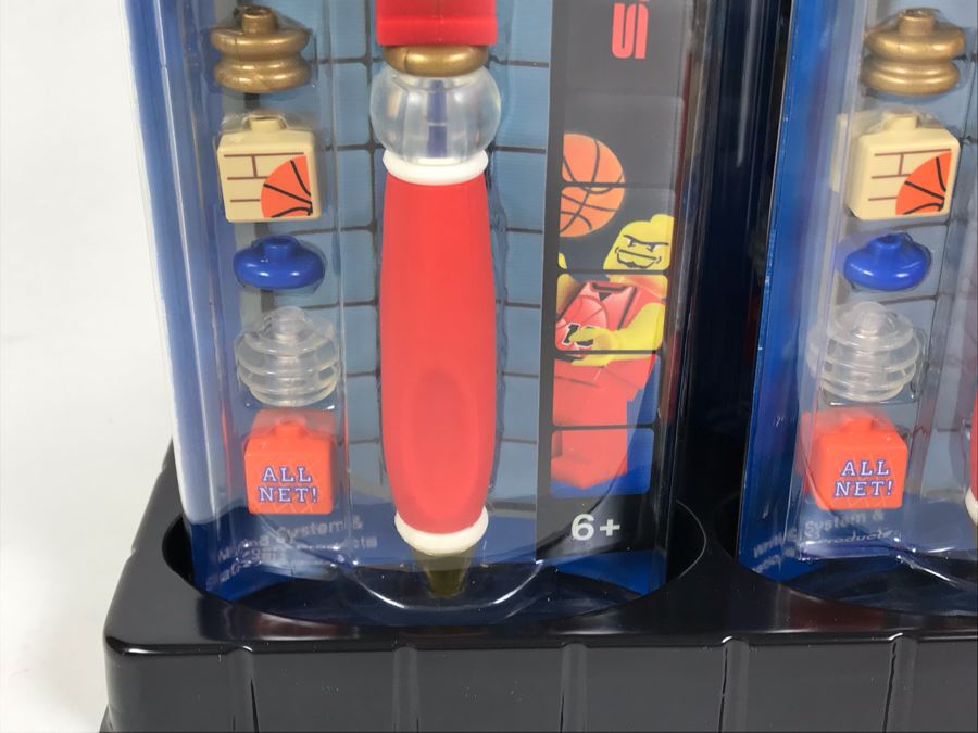 Sealed Box Of New 2003 LEGO Sports Pro Basketball Writing System Pens By The CDM Company - 6 Pens [Photo 6]
