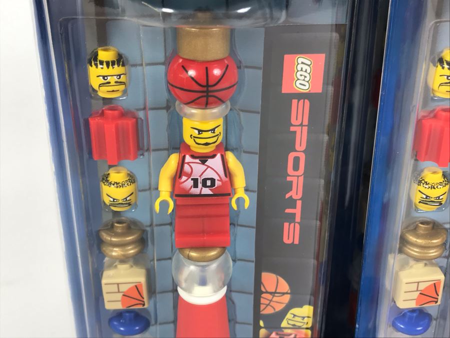 Sealed Box Of New 2003 LEGO Sports Pro Basketball Writing System Pens By The CDM Company - 6 Pens [Photo 5]