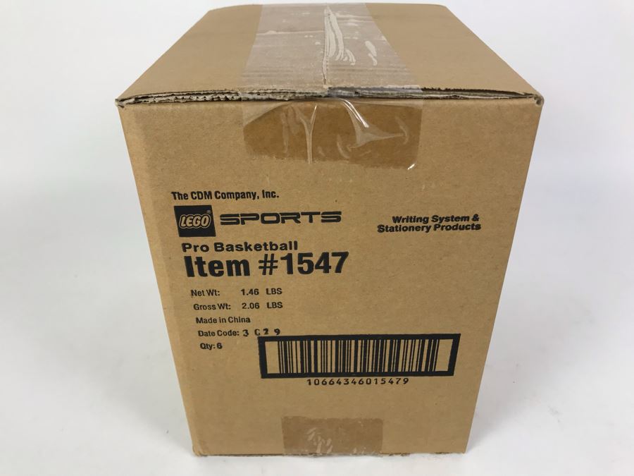 Sealed Box Of New 2003 LEGO Sports Pro Basketball Writing System Pens By The CDM Company - 6 Pens [Photo 4]