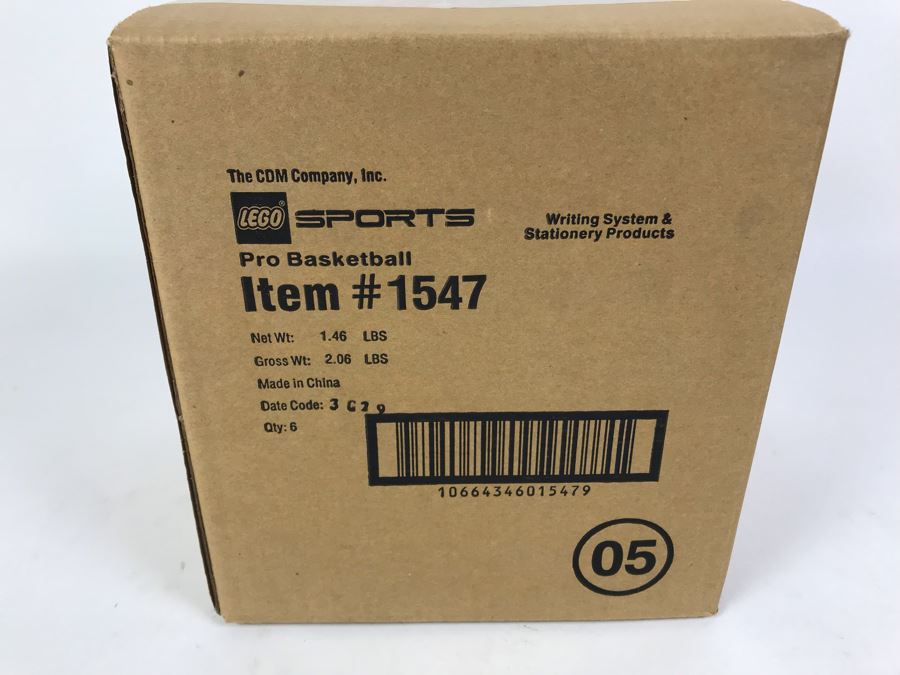 Sealed Box Of New 2003 LEGO Sports Pro Basketball Writing System Pens By The CDM Company - 6 Pens [Photo 3]
