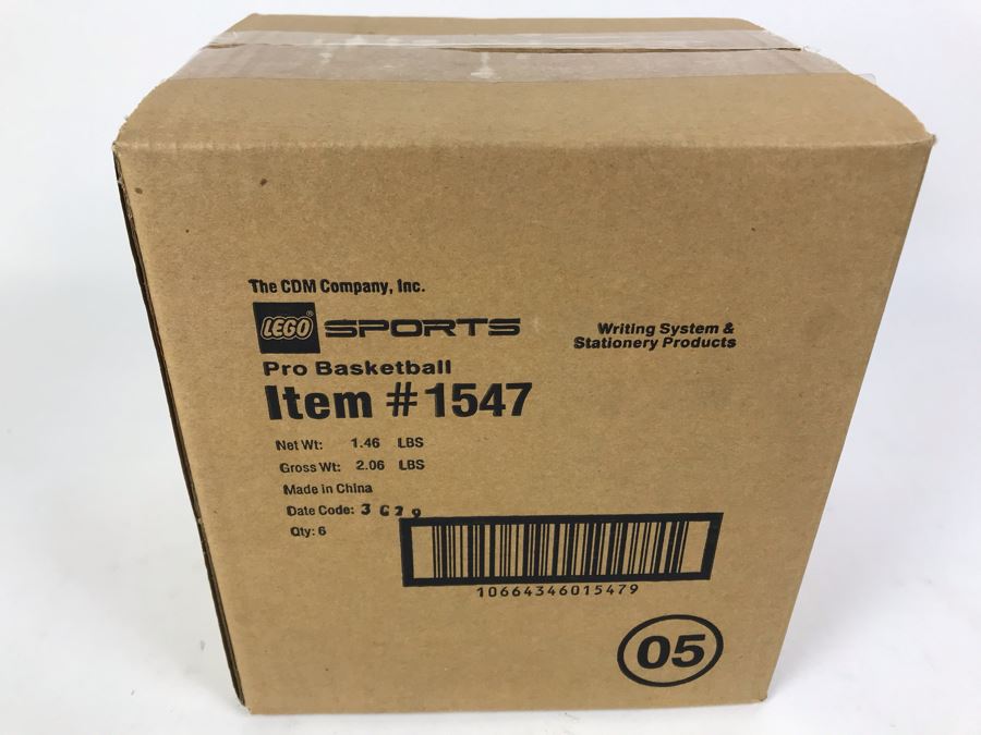 Sealed Box Of New 2003 LEGO Sports Pro Basketball Writing System Pens By The CDM Company - 6 Pens [Photo 2]