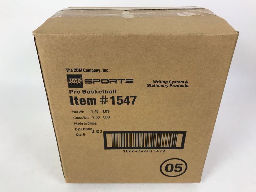 Sealed Box Of New 2003 LEGO Sports Pro Basketball Writing System Pens By The CDM Company - 6 Pens [Photo 2]