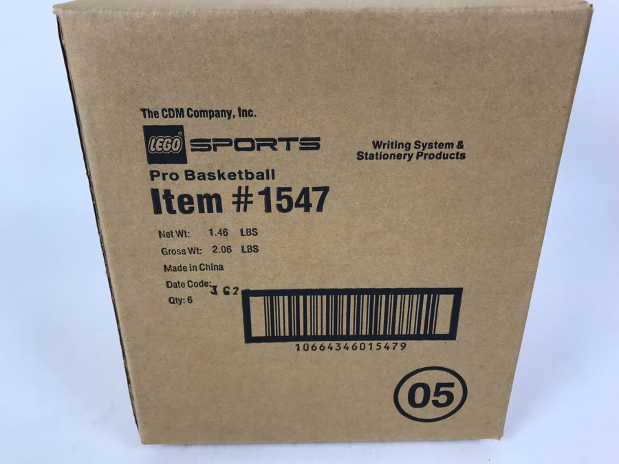 Sealed Box Of New 2003 LEGO Sports Pro Basketball Writing System Pens By The CDM Company - 6 Pens [Photo 3]