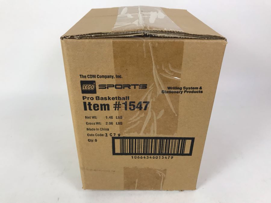 Sealed Box Of New 2003 LEGO Sports Pro Basketball Writing System Pens By The CDM Company - 6 Pens [Photo 4]