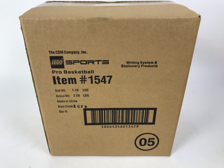 Sealed Box Of New 2003 LEGO Sports Pro Basketball Writing System Pens By The CDM Company - 6 Pens [Photo 3]