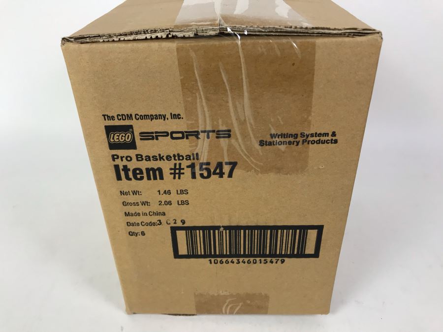 Sealed Box Of New 2003 LEGO Sports Pro Basketball Writing System Pens By The CDM Company - 6 Pens [Photo 4]