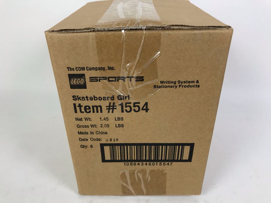 Sealed Box Of New 2003 LEGO Sports Skateboard Girl Writing System Pens By The CDM Company - 6 Pens [Photo 4]