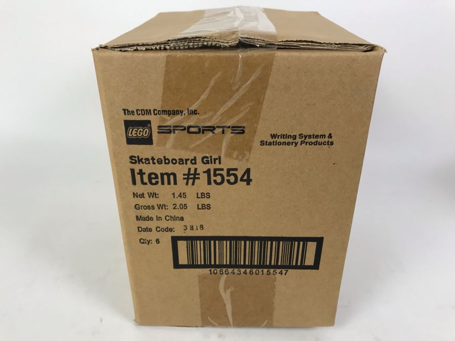 Sealed Box Of New 2003 LEGO Sports Skateboard Girl Writing System Pens By The CDM Company - 6 Pens [Photo 4]