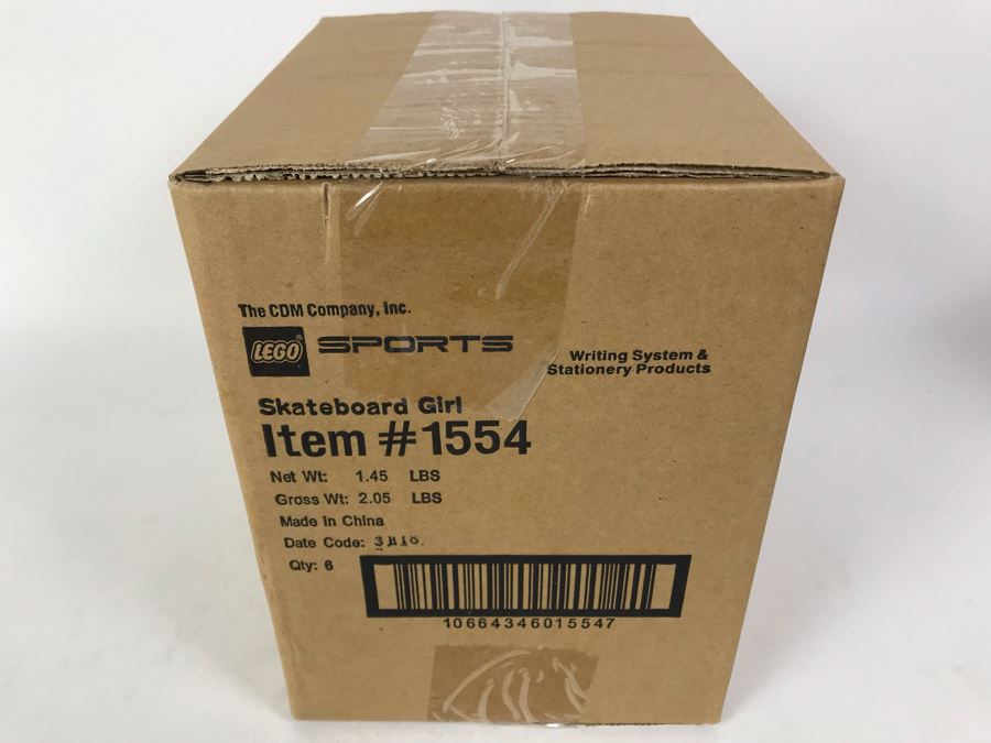 Sealed Box Of New 2003 LEGO Sports Skateboard Girl Writing System Pens By The CDM Company - 6 Pens [Photo 4]