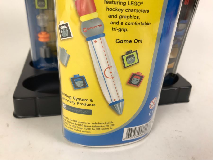 New 2003 LEGO Sports Hockey Writing System Pens By The CDM Company - 6 Pens [Photo 8]