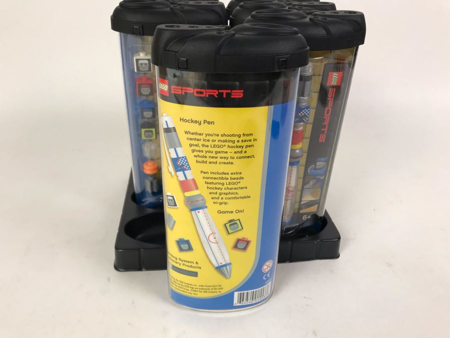 New 2003 LEGO Sports Hockey Writing System Pens By The CDM Company - 6 Pens [Photo 6]