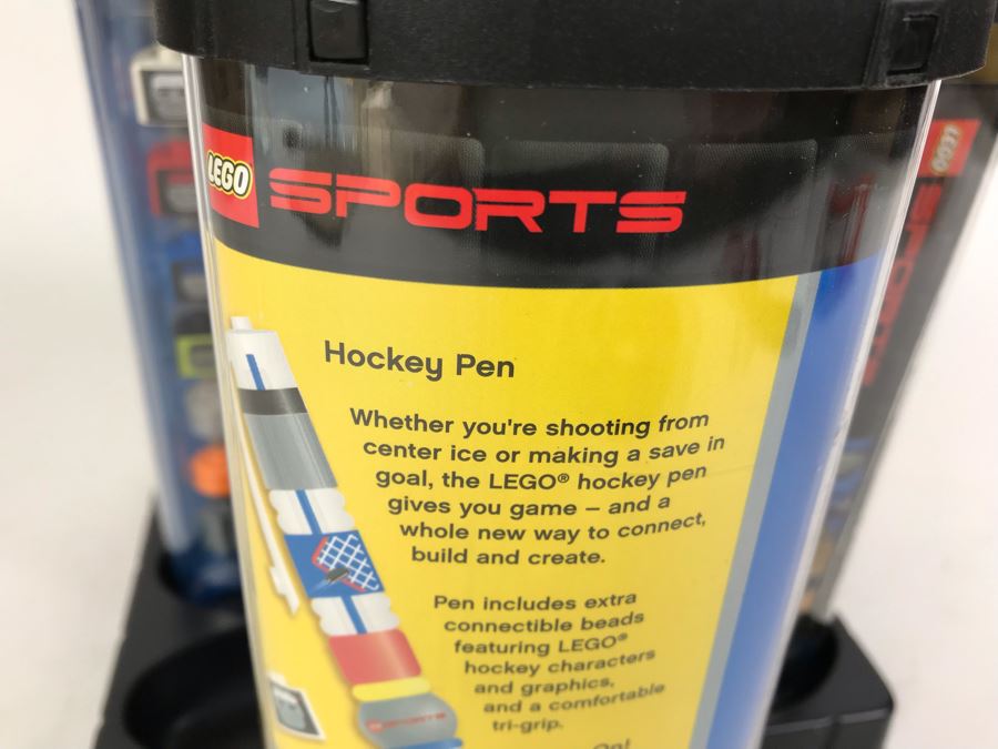 New 2003 LEGO Sports Hockey Writing System Pens By The CDM Company - 6 Pens [Photo 7]