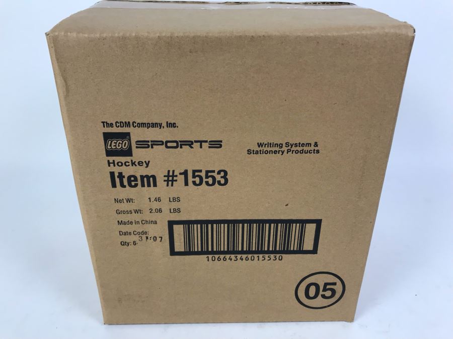 Sealed Box Of New 2003 LEGO Sports Hockey Writing System Pens By The CDM Company - 6 Pens [Photo 3]